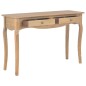 vidaXL Konsolentisch mit 2 Schubladen 120x35x76 cm Kiefernholz Massiv