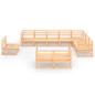 vidaXL 10-tlg. Garten-Lounge-Set Massivholz Kiefer vidaXL 10-tlg. Garten-Lounge-Set Massivholz Kiefer