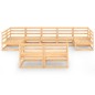 vidaXL 9-tlg. Garten-Lounge-Set Massivholz Kiefer vidaXL 9-tlg. Garten-Lounge-Set Massivholz Kiefer