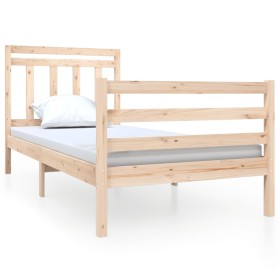 vidaXL Massivholzbett 90x190 cm