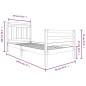 vidaXL Massivholzbett 90x190 cm vidaXL Massivholzbett 90x190 cm