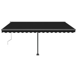 vidaXL Automatische Markise mit LED & Windsensor 400x300 cm Anthrazit