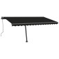vidaXL Automatische Markise mit LED & Windsensor 400x300 cm Anthrazit vidaXL Automatische Markise mit LED & Windsensor 400x300 cm Anthrazit