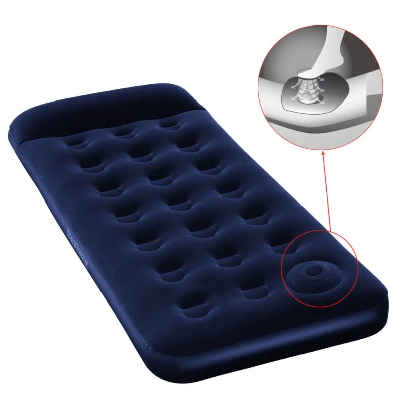 Bestway Luftbett Beflockt mit Integrierter Fußpumpe 185x76x28 cm Bestway Luftbett Beflockt mit Integrierter Fußpumpe 185x76x28 cm