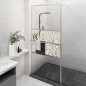 vidaXL Duschwand mit Ablage für Walk-In-Dusche Chrom 80x195 cm ESG vidaXL Duschwand mit Ablage für Walk-In-Dusche Chrom 80x195 cm ESG