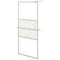 vidaXL Duschwand mit Ablage für Walk-In-Dusche Chrom 80x195 cm ESG vidaXL Duschwand mit Ablage für Walk-In-Dusche Chrom 80x195 cm ESG