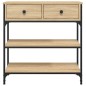 vidaXL Konsolentisch Sonoma-Eiche 72,5x25x75 cm Holzwerkstoff vidaXL Konsolentisch Sonoma-Eiche 72,5x25x75 cm Holzwerkstoff