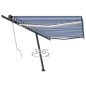 vidaXL Automatische Markise mit LED & Windsensor 500x350 Blau und Weiß vidaXL Automatische Markise mit LED & Windsensor 500x350 Blau und Weiß