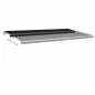 vidaXL Markise Automatisch Einziehbar 600x350 cm Anthrazit vidaXL Markise Automatisch Einziehbar 600x350 cm Anthrazit