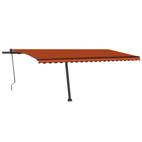 vidaXL Standmarkise Automatisch 500x300 cm Orange & Braun