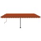 vidaXL Standmarkise Automatisch 500x300 cm Orange & Braun vidaXL Standmarkise Automatisch 500x300 cm Orange & Braun