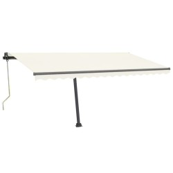 vidaXL Automatische Markise mit LED & Windsensor 450x300 cm Creme