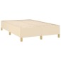 vidaXL Boxspringbett mit Matratze Creme 120x190 cm Stoff vidaXL Boxspringbett mit Matratze Creme 120x190 cm Stoff