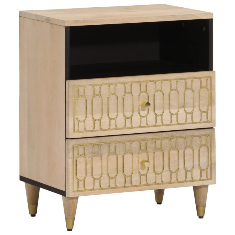 vidaXL Nachttisch 50x33x60 cm Massivholz Mango vidaXL Nachttisch 50x33x60 cm Massivholz Mango