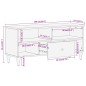 vidaXL TV-Schrank 100x33x46 cm Massivholz Mango vidaXL TV-Schrank 100x33x46 cm Massivholz Mango