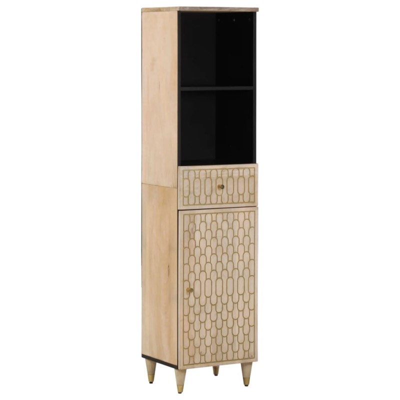 vidaXL Badschrank 38x33x160 cm Massivholz Mango vidaXL Badschrank 38x33x160 cm Massivholz Mango