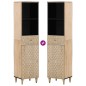 vidaXL Badschrank 38x33x160 cm Massivholz Mango vidaXL Badschrank 38x33x160 cm Massivholz Mango
