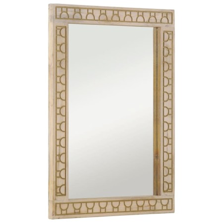 vidaXL Badspiegel 50x70x2,5 cm Massivholz Mango und Glas