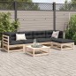 vidaXL 6-tlg. Garten-Sofagarnitur mit Kissen Massivholz Kiefer vidaXL 6-tlg. Garten-Sofagarnitur mit Kissen Massivholz Kiefer