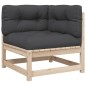 vidaXL 6-tlg. Garten-Sofagarnitur mit Kissen Massivholz Kiefer vidaXL 6-tlg. Garten-Sofagarnitur mit Kissen Massivholz Kiefer