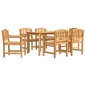 vidaXL 7-tlg. Garten-Essgruppe Massivholz Teak vidaXL 7-tlg. Garten-Essgruppe Massivholz Teak