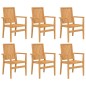 vidaXL 7-tlg. Garten-Essgruppe Massivholz Teak vidaXL 7-tlg. Garten-Essgruppe Massivholz Teak