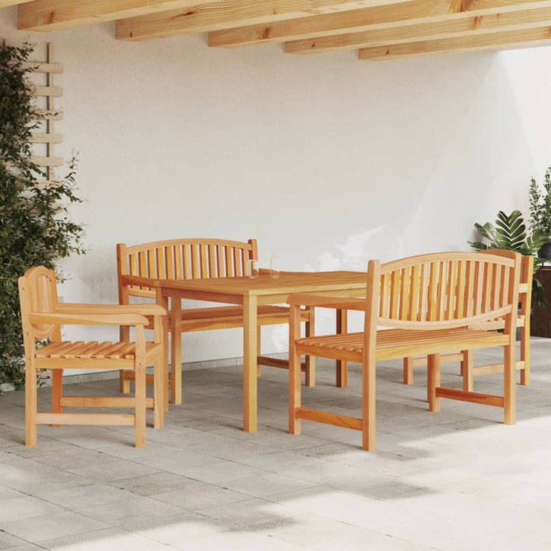 vidaXL 5-tlg. Garten-Essgruppe Massivholz Teak vidaXL 5-tlg. Garten-Essgruppe Massivholz Teak