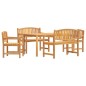 vidaXL 5-tlg. Garten-Essgruppe Massivholz Teak vidaXL 5-tlg. Garten-Essgruppe Massivholz Teak