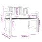 vidaXL 3-tlg. Garten-Essgruppe Massivholz Teak
