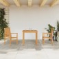 vidaXL 3-tlg. Garten-Essgruppe Massivholz Teak vidaXL 3-tlg. Garten-Essgruppe Massivholz Teak