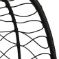 vidaXL Hängesessel Ei mit Kissen Anthrazit Poly Rattan & Stahl vidaXL Hängesessel Ei mit Kissen Anthrazit Poly Rattan & Stahl