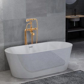 vidaXL Freistehende Badewanne und Wasserhahn 220 L 99,5 cm Golden