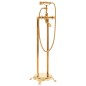 vidaXL Freistehende Badewanne und Wasserhahn 220 L 99,5 cm Golden vidaXL Freistehende Badewanne und Wasserhahn 220 L 99,5 cm Golden