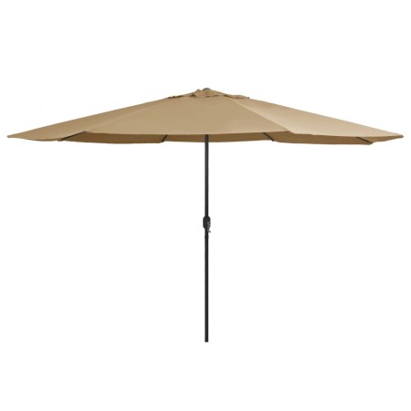 vidaXL Sonnenschirm mit Metall-Mast 400 cm Taupe