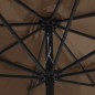 vidaXL Sonnenschirm mit Metall-Mast 400 cm Taupe vidaXL Sonnenschirm mit Metall-Mast 400 cm Taupe