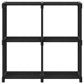 vidaXL Würfel-Regal 4 Fächer Schwarz 69x30x72,5 cm Stoff 