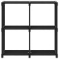 vidaXL Würfel-Regal 4 Fächer Schwarz 69x30x72,5 cm Stoff vidaXL Würfel-Regal 4 Fächer Schwarz 69x30x72,5 cm Stoff