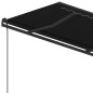 vidaXL Markise Manuell Einziehbar mit Pfosten 5x3,5 m Anthrazit vidaXL Markise Manuell Einziehbar mit Pfosten 5x3,5 m Anthrazit