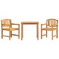 vidaXL 3-tlg. Garten-Essgruppe Massivholz Teak vidaXL 3-tlg. Garten-Essgruppe Massivholz Teak