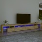 vidaXL TV-Schrank mit LED-Leuchten Sonoma-Eiche 290x36,5x40 cm vidaXL TV-Schrank mit LED-Leuchten Sonoma-Eiche 290x36,5x40 cm