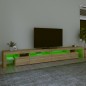 vidaXL TV-Schrank mit LED-Leuchten Sonoma-Eiche 290x36,5x40 cm vidaXL TV-Schrank mit LED-Leuchten Sonoma-Eiche 290x36,5x40 cm