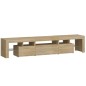 vidaXL TV-Schrank mit LED-Leuchten Sonoma-Eiche 200x36,5x40 cm vidaXL TV-Schrank mit LED-Leuchten Sonoma-Eiche 200x36,5x40 cm