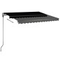 vidaXL Automatische Markise mit LED & Windsensor 300x250 cm Anthrazit vidaXL Automatische Markise mit LED & Windsensor 300x250 cm Anthrazit