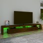 vidaXL TV-Schrank mit LED-Leuchten Braun Eichen-Optik 260x36,5x40 cm vidaXL TV-Schrank mit LED-Leuchten Braun Eichen-Optik 260x36,5x40 cm