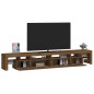 vidaXL TV-Schrank mit LED-Leuchten Braun Eichen-Optik 260x36,5x40 cm vidaXL TV-Schrank mit LED-Leuchten Braun Eichen-Optik 260x36,5x40 cm