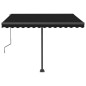 vidaXL Automatische Markise mit LED & Windsensor 300x250 cm Anthrazit vidaXL Automatische Markise mit LED & Windsensor 300x250 cm Anthrazit