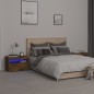 vidaXL Nachttische 2 Stk. mit LED-Leuchten Räuchereiche 60x35x40 cm vidaXL Nachttische 2 Stk. mit LED-Leuchten Räuchereiche 60x35x40 cm