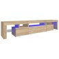 vidaXL TV-Schrank mit LED-Leuchten Sonoma-Eiche 215x36,5x40 cm vidaXL TV-Schrank mit LED-Leuchten Sonoma-Eiche 215x36,5x40 cm