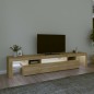 vidaXL TV-Schrank mit LED-Leuchten Sonoma-Eiche 215x36,5x40 cm vidaXL TV-Schrank mit LED-Leuchten Sonoma-Eiche 215x36,5x40 cm