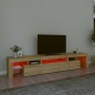 vidaXL TV-Schrank mit LED-Leuchten Sonoma-Eiche 215x36,5x40 cm vidaXL TV-Schrank mit LED-Leuchten Sonoma-Eiche 215x36,5x40 cm